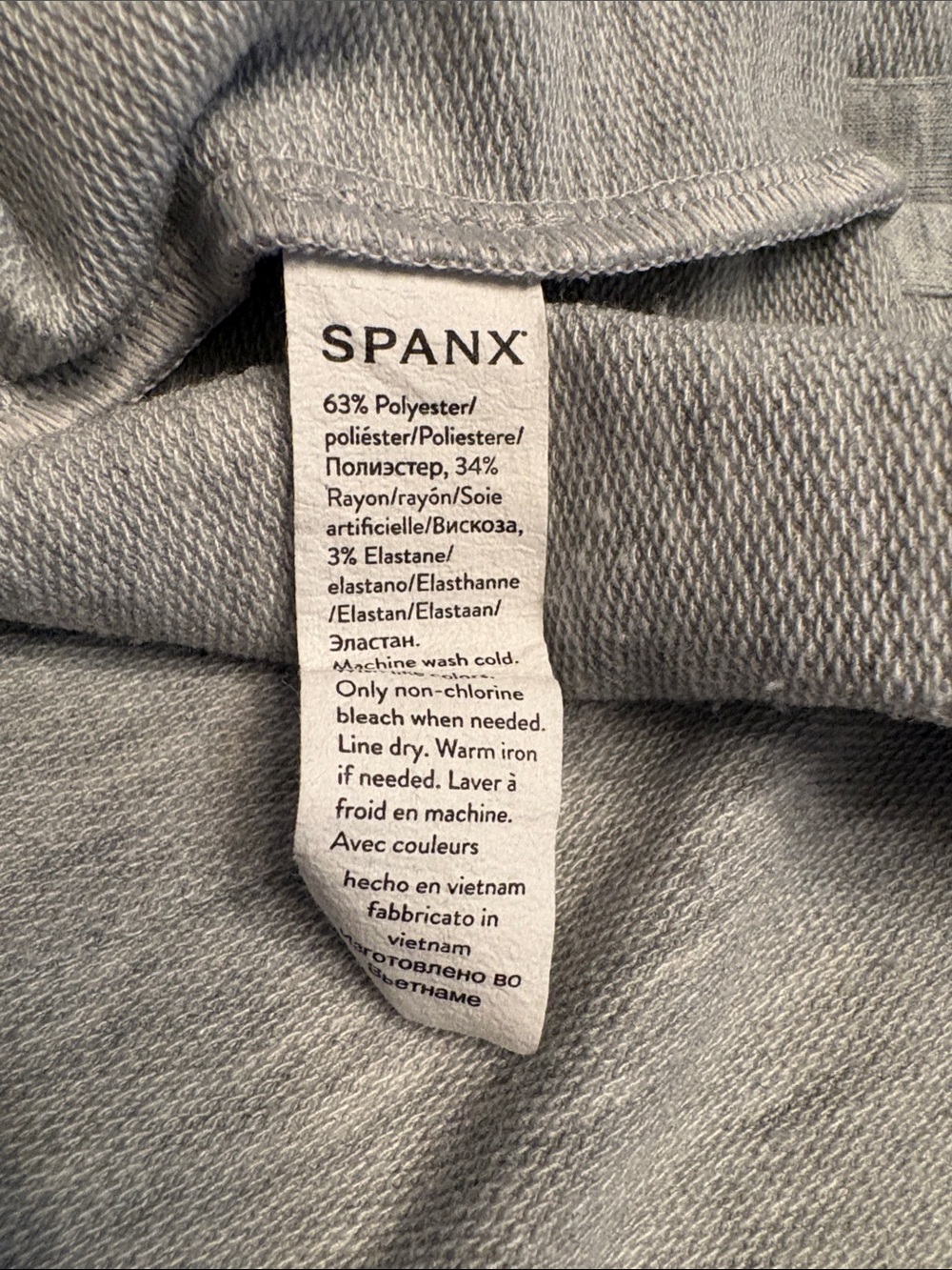 Spanx Perfect Length Dolman Sleeve Top heather gray Size S - Picture 6 of 6